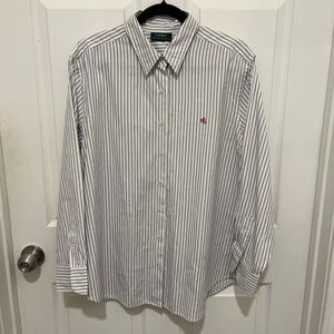 Lauren Ralph Lauren Striped Shirt Size L-XL